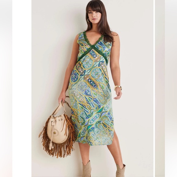 Venus Lace Trim Midi Dress size xs - Picture 1 of 14